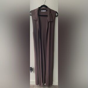 Zara Chocolate long sleeves cardigans